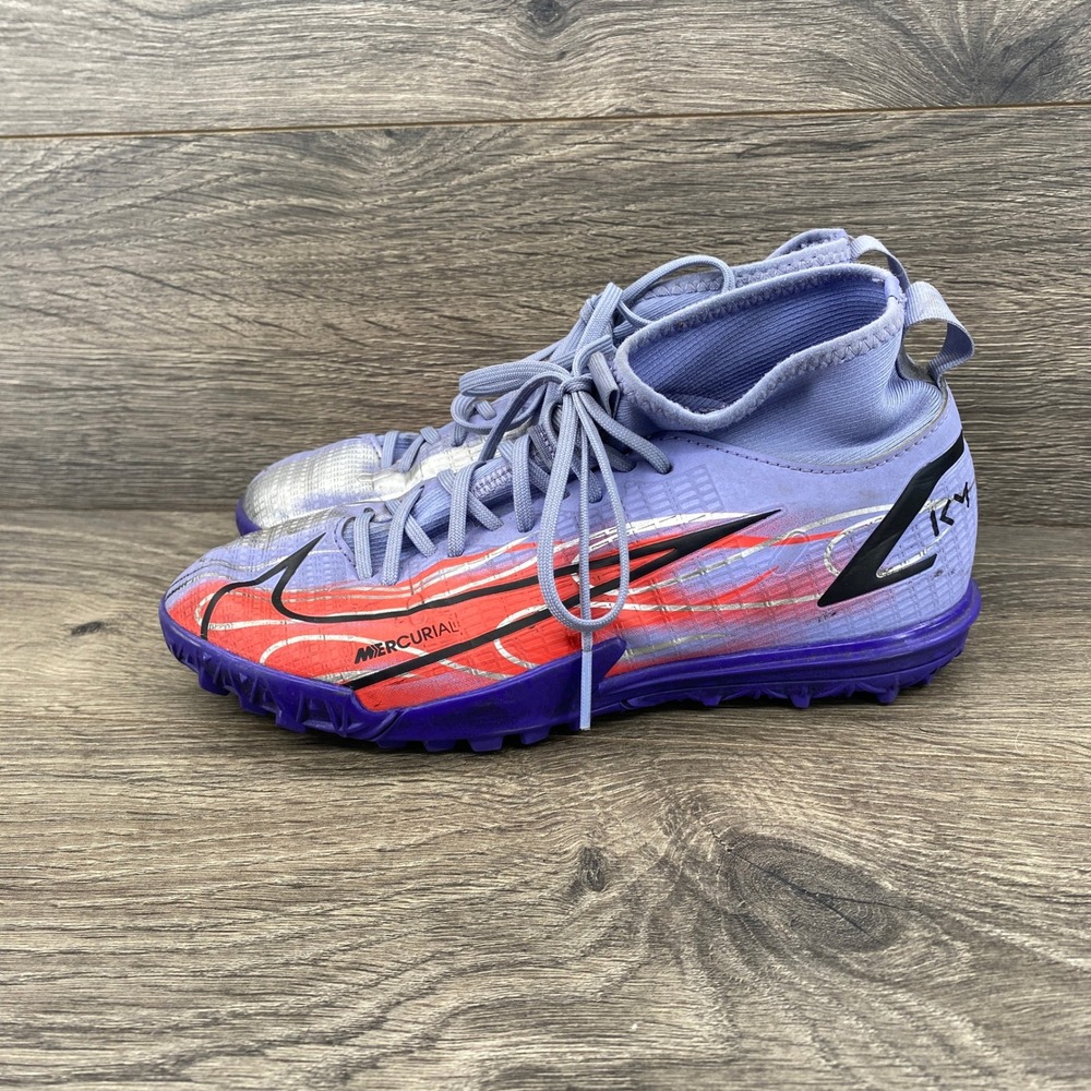 Nike Mercurial Superfly 8 Academy Turf KM Kids Size 3.5Y Purple Soccer DB0935 - Picture 2 of 9